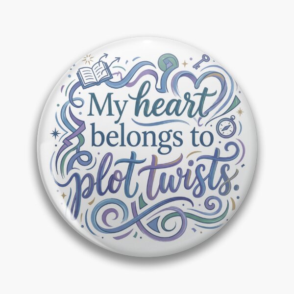 Item preview, My Heart Belongs To Plot Twists Ver. 1 | Book Lover | Bookworm Gifts | Reader Humor | Bibliophile Aesthetic designed and sold by AmethystStreet.