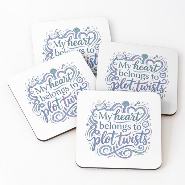 Item preview, My Heart Belongs To Plot Twists Ver. 1 | Book Lover | Bookworm Gifts | Reader Humor | Bibliophile Aesthetic designed and sold by AmethystStreet.