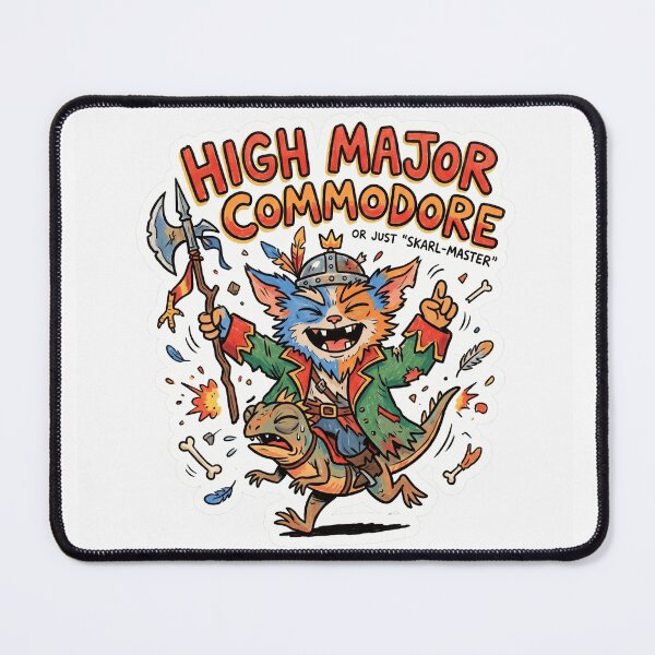 Item preview, Chaotic Yordle Warrior & Wild Lizard Mount Die-Cut Sticker – Bold Cartoon Fantasy Art designed and sold by designerr23 ⭐⭐⭐⭐⭐.