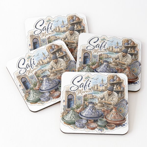 Item preview, Safi Morocco Pottery Tajine Ceramic Art Travel Sticker designed and sold by Modefissi.