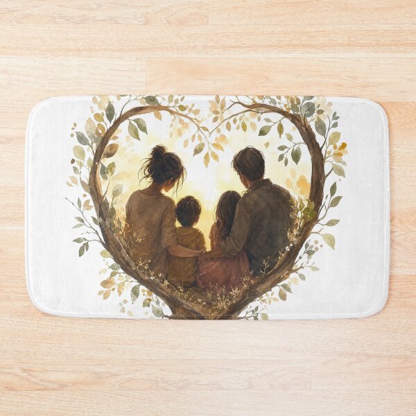 Item preview, Family Together Heart Art designed and sold by InkNovaLab.