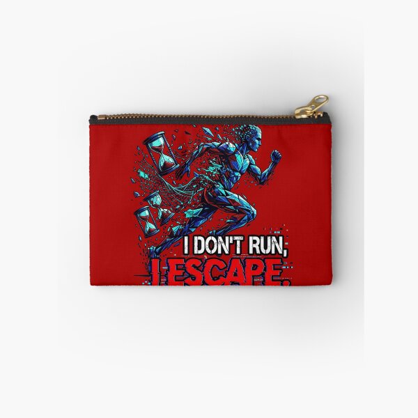 Item preview, I Don't Run I Escape | Glitch Art Techwear designed and sold by MarCinu Art.