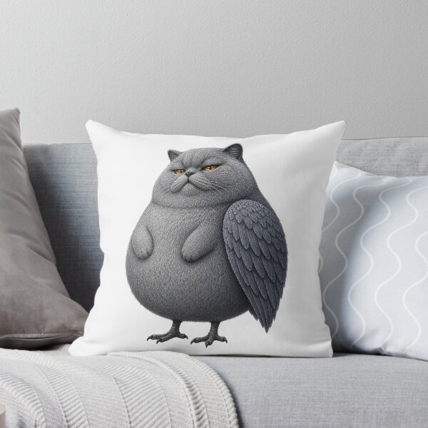 Item preview, British Shorthair Owl Cat Creature designed and sold by MoonfurStudio.