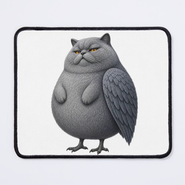 Item preview, British Shorthair Owl Cat Creature designed and sold by MoonfurStudio.