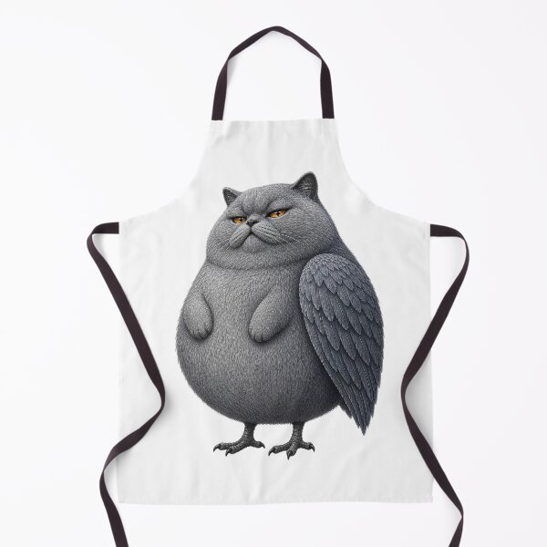 Item preview, British Shorthair Owl Cat Creature designed and sold by MoonfurStudio.