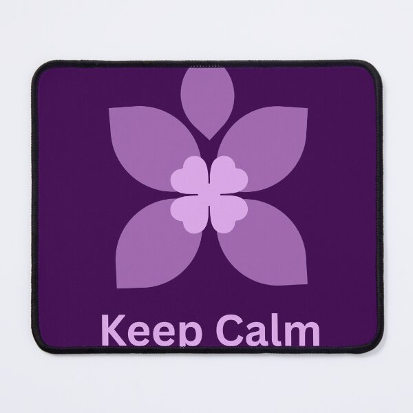 Item preview, Elegant Floral Keep Calm Design - Deep Purple Palette designed and sold by mariam-shahin.