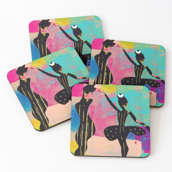 Item preview, Neon Rhythm Abstract Dancers in Motion designed and sold by Fairfax-Curator.