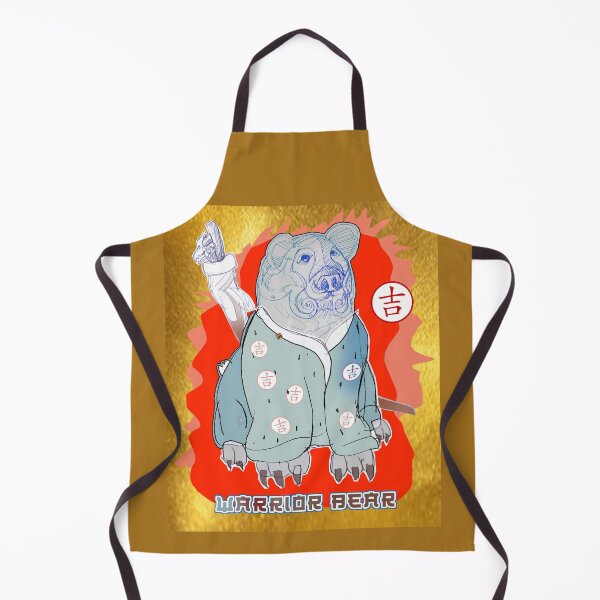 Item preview, Warrior Bear in Kimono, With Katana and Good Luck Symbol (Drawing by ACCI) designed and sold by VanyssaGraphics.