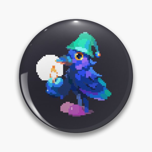 Item preview, Crow With Candle Pixel Art designed and sold by Bobablin Pixel Shop.