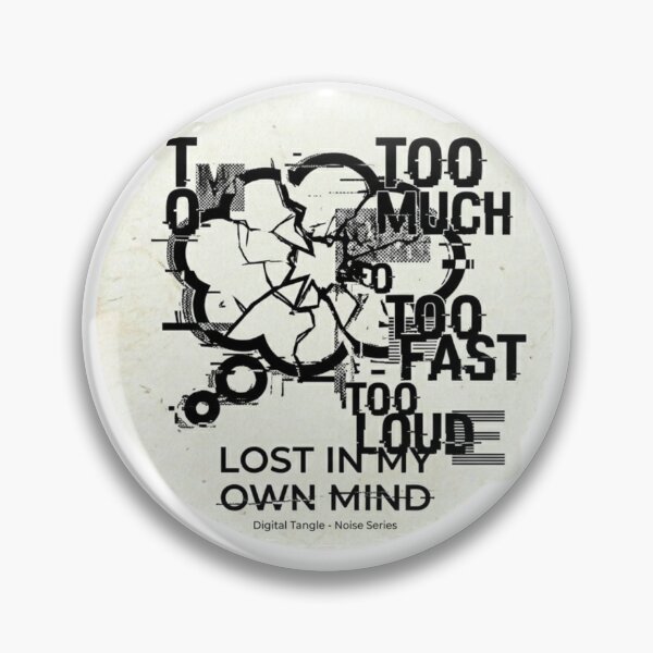 Item preview, Glitch Mindset Lost In My Own Mind Noise designed and sold by Elviqus Shop.