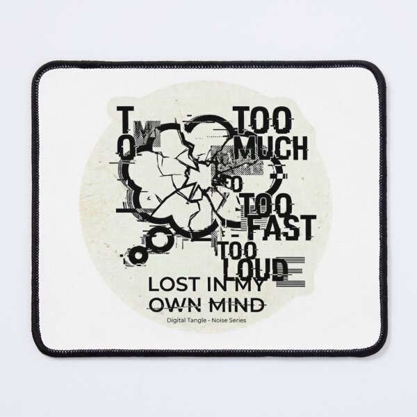 Item preview, Glitch Mindset Lost In My Own Mind Noise designed and sold by Elviqus Shop.