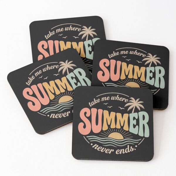 Item preview, Take Me Where Summer Never Ends Retro Sunset Beach designed and sold by metalsnak.