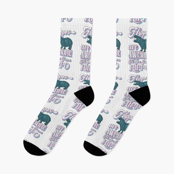 Item preview, Hippos are Awesome Therefore I am a Hippo funny hippopotamus quotes designed and sold by Pikkalo.