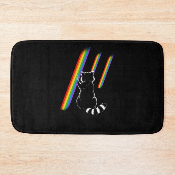 Item preview, Rainbow Raccoon Scratch | Colorful Trash Panda Art | Retro spectrum  designed and sold by Abibless1998.