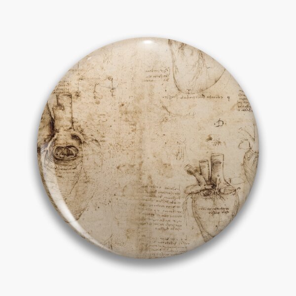 Item preview, The Heart and Coronary Vessels by Leonardo da Vinci Renaissance Anatomical Study Fine Art Print designed and sold by artofuniverse.