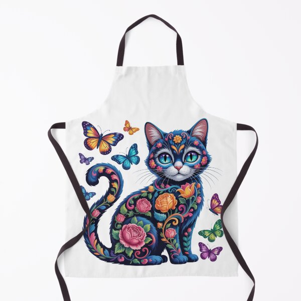 Item preview, Floral Cat with Hearts designed and sold by jkrphoto.