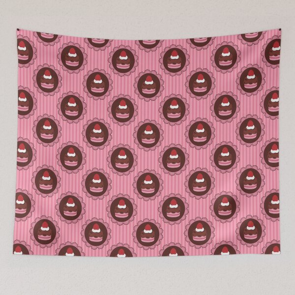 Item preview, Strawberry Chocolate Cake Lace Pattern designed and sold by Kusaka.art.