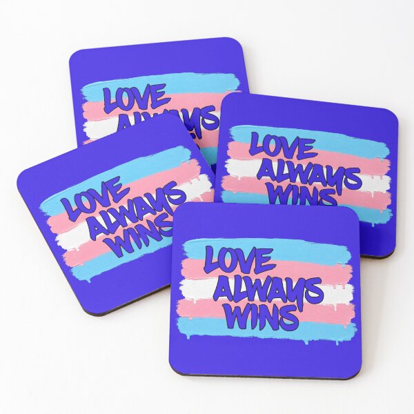 Item preview, Love Always Wins - Trans Flag designed and sold by Cut & Paste Productions.