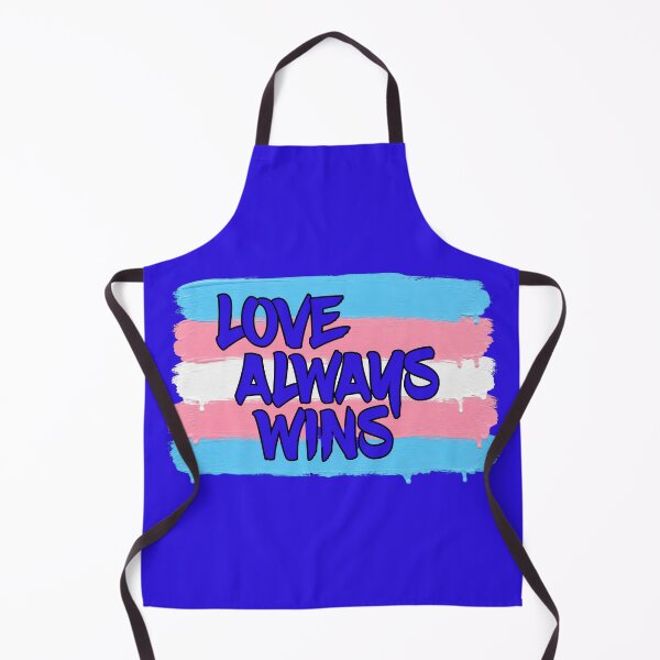 Item preview, Love Always Wins - Trans Flag designed and sold by Cut & Paste Productions.