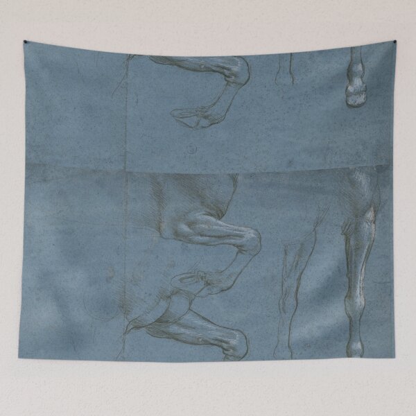Item preview, Studies of the Front Legs of a Horse by Leonardo da Vinci Renaissance Anatomy Study Fine Art Print designed and sold by artofuniverse.