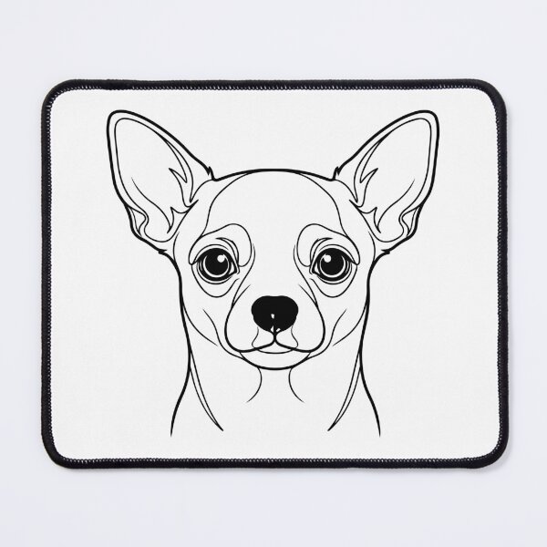 Item preview, Chihuahua One Line Art – Modern & Minimalist Dog Design designed and sold by Pfotenfaden.