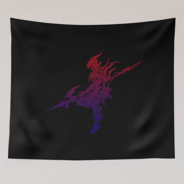 Item preview, Final Fantasy Main Logo Kain The Dragoon Silhouette designed and sold by Khaledhattabi.