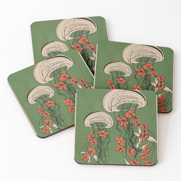 Item preview, Floral Jellyfishes designed and sold by Branka Kodzoman.