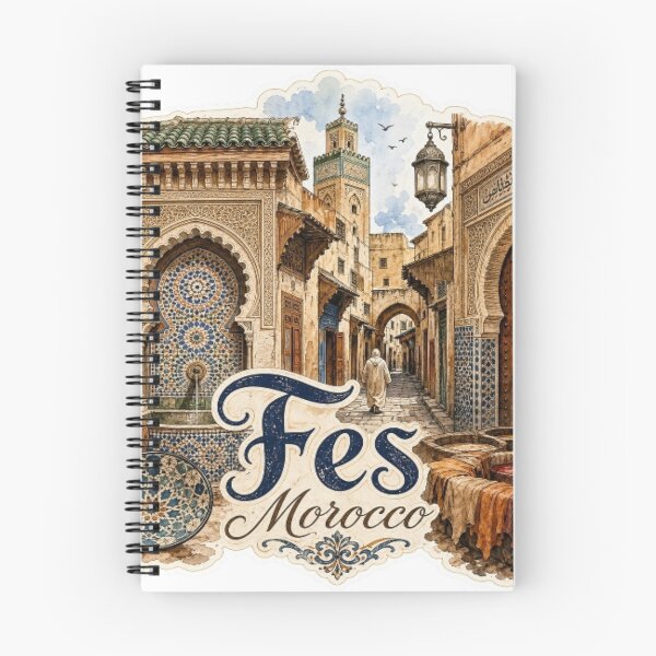 Item preview, Fes Morocco Medina Cultural Vintage Travel Sticker designed and sold by Modefissi.