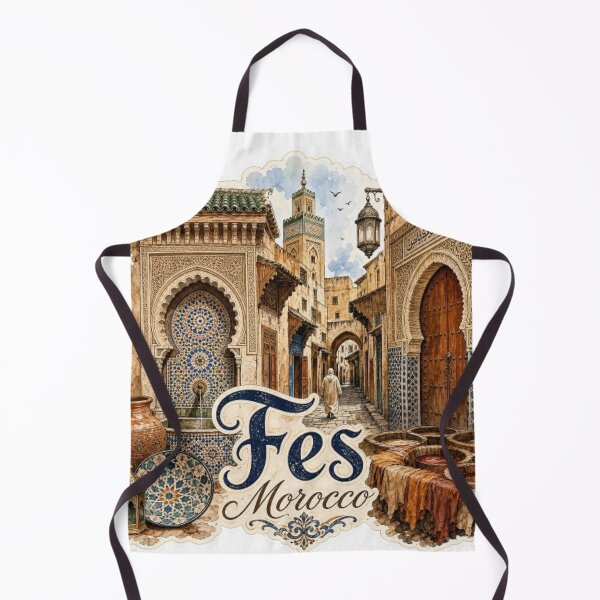 Item preview, Fes Morocco Medina Cultural Vintage Travel Sticker designed and sold by Modefissi.