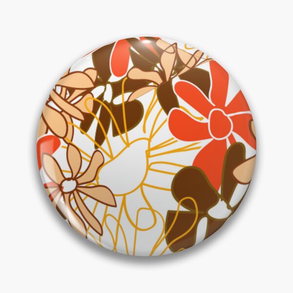Item preview, brown Floral flower Pattern designed and sold by Nature  Nblossom.