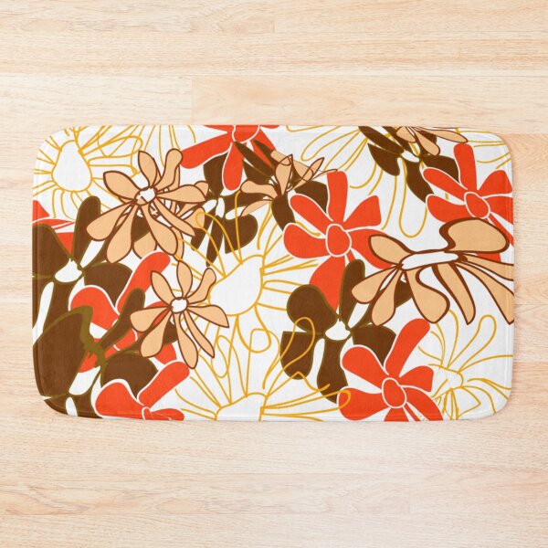 Item preview, brown Floral flower Pattern designed and sold by Nature  Nblossom.