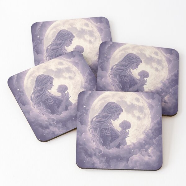 Item preview, She Is My Moon – Celestial Mother’s Day Art designed and sold by Deezyned.