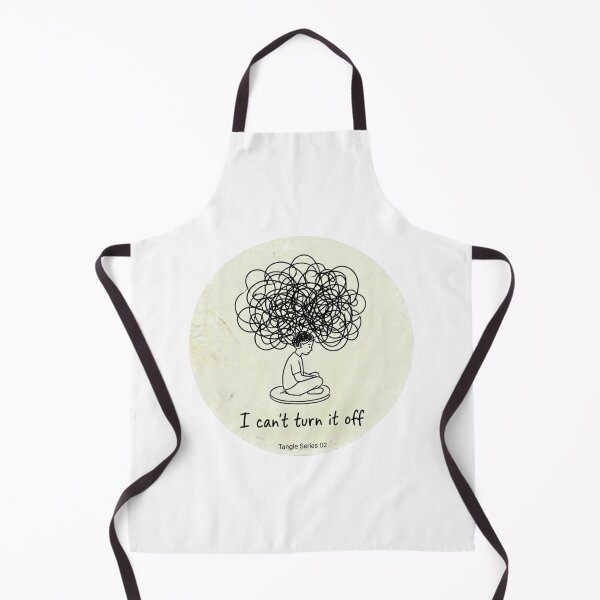 Item preview, Tangle Series I Can't Turn It Off Overthinking Art designed and sold by Elviqus Shop.
