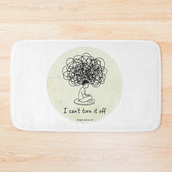Item preview, Tangle Series I Can't Turn It Off Overthinking Art designed and sold by Elviqus Shop.