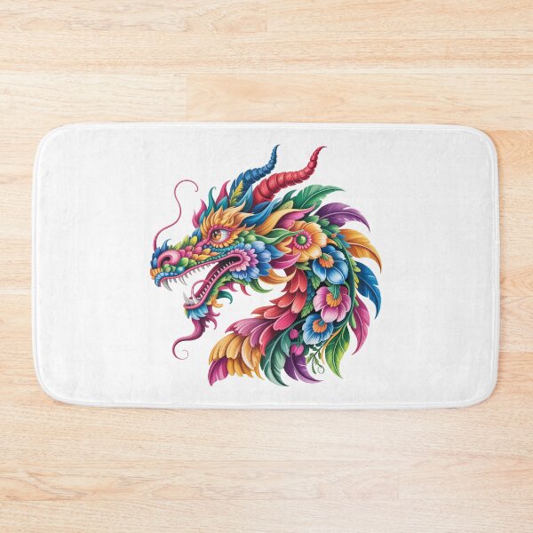 Item preview, Vibrant Multicolored Dragon Head designed and sold by jkrphoto.