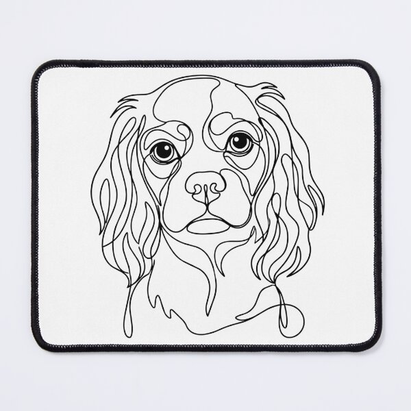 Item preview, Cocker Spaniel One Line Art – Modern & Minimalist Dog Contour Design designed and sold by Pfotenfaden.