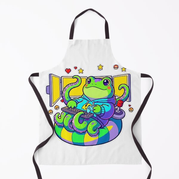 Item preview, Cute Gamer Frog-Octopus Hybrid – Colorful Kawaii Gaming Art designed and sold by ChaosNest.