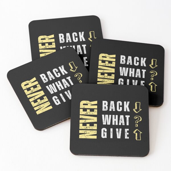 Item preview, Never Back Down – Motivational Quote Typography T-Shirt | Gym, Fitness & Streetwear Graphic Tee / Yellow designed and sold by Pick'n Quick.