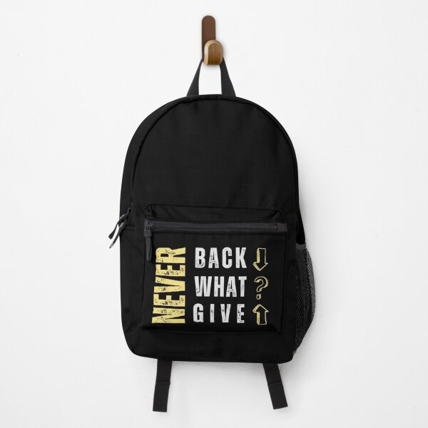 Item preview, Never Back Down – Motivational Quote Typography T-Shirt | Gym, Fitness & Streetwear Graphic Tee / Yellow designed and sold by Pick'n Quick.