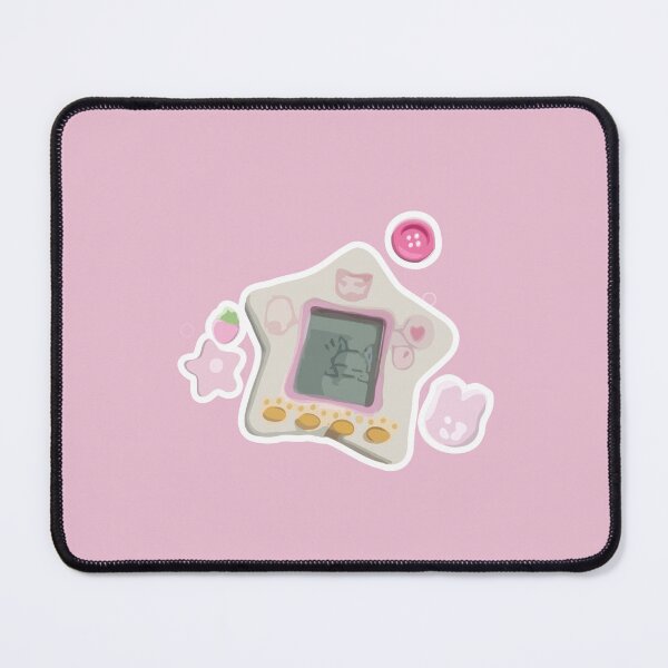 Item preview, Pink Kawaii Star Tamagotchi Digital Illustration designed and sold by elira-design.