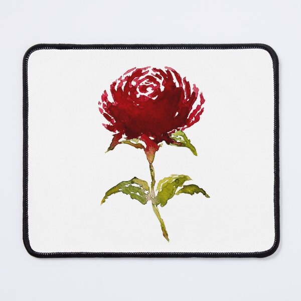 Item preview, Hand-painted Red Rose Watercolor Art Print | Red Rose Sticker designed and sold by Little Bloom Studio.