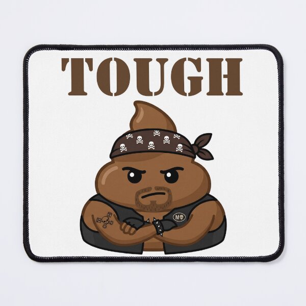 Item preview, Hilarious TOUGH SH!T Poop Emoji Rough Biker Poo Though Love Gang Banger Icon designed and sold by Space Ghettos.