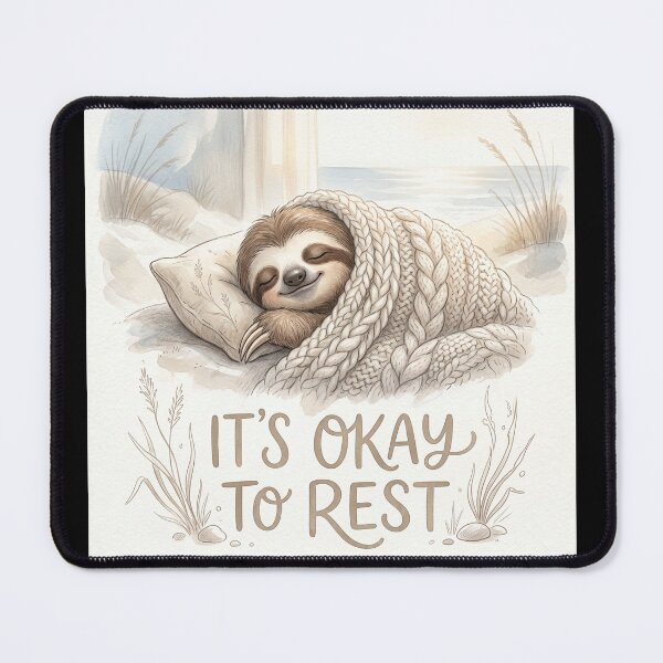 Item preview, Cozy Sloth Blanket It's Okay to Rest Sun Washed designed and sold by ryanguas.