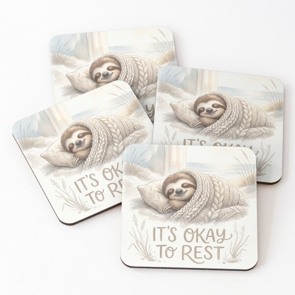 Item preview, Cozy Sloth Blanket It's Okay to Rest Sun Washed designed and sold by ryanguas.