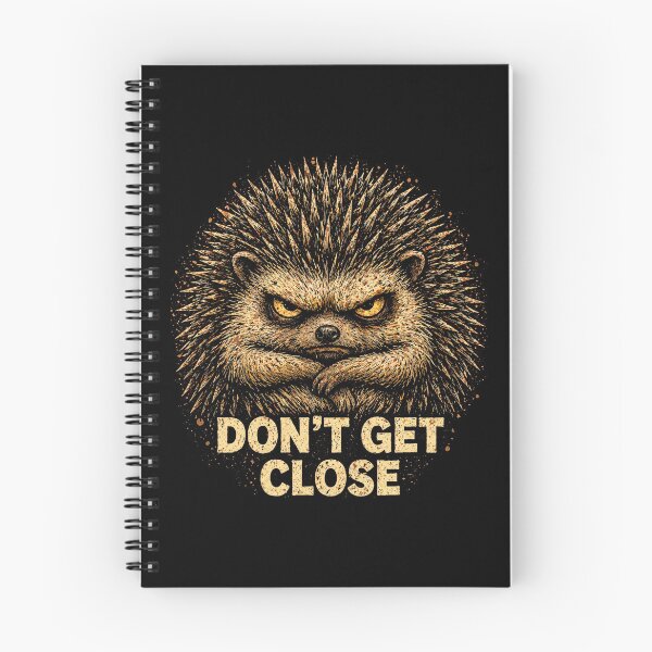 Item preview, Angry Hedgehog “Don’t Get Close” – Funny Introvert Animal Vintage Grunge T-Shirt designed and sold by TheAsura.