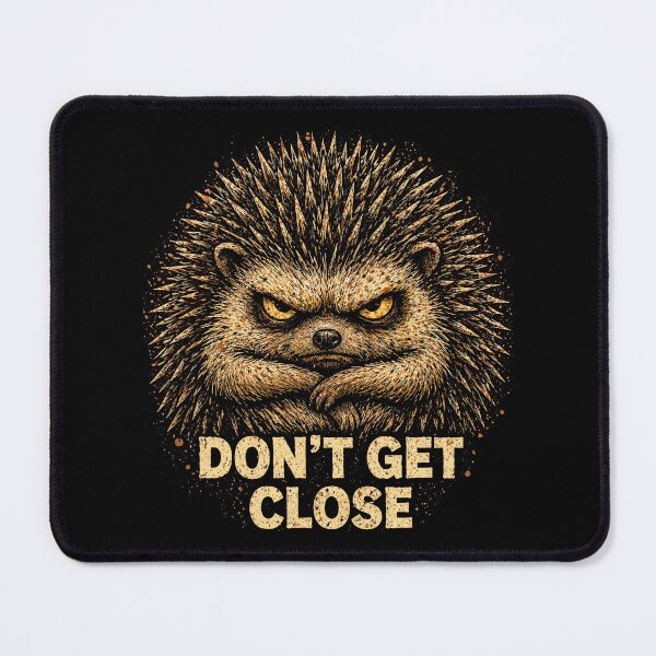 Item preview, Angry Hedgehog “Don’t Get Close” – Funny Introvert Animal Vintage Grunge T-Shirt designed and sold by TheAsura.