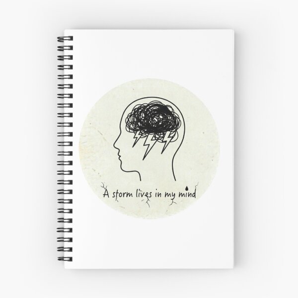 Item preview, Storm Mind Internal Chaos Mental Health Graphic designed and sold by Elviqus Shop.