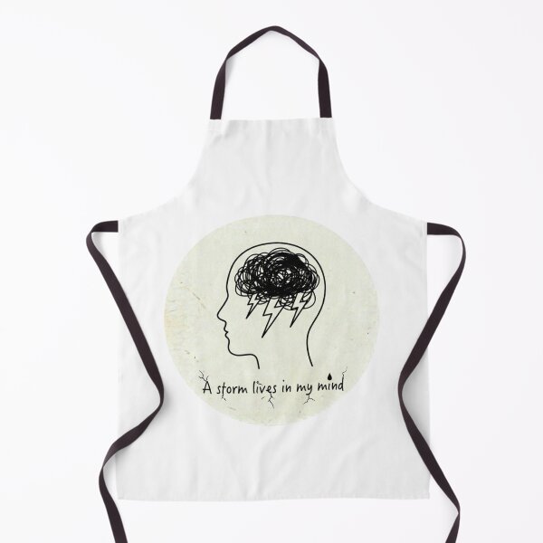 Item preview, Storm Mind Internal Chaos Mental Health Graphic designed and sold by Elviqus Shop.