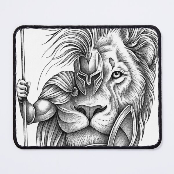 Item preview, Spartan Lion Warrior: The Spirit of Leonidas designed and sold by AetherEcho.
