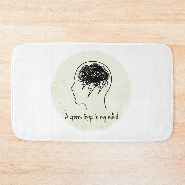 Item preview, Storm Mind Internal Chaos Mental Health Graphic designed and sold by Elviqus Shop.